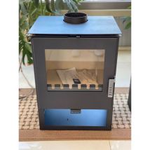 Verso - Stufa a Legna Rheia - Potenza 5 kW, Riscaldamento Efficiente ed Elegante Design per la Tua Casa