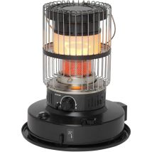 Stufa A Combustibile Liquido Portatile Da Esterno Toyotomi Zibro Kr 47 Nero 3.8-4.7 Kw 73-180 M3