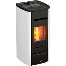 Decor Space - Pelletofen 'Iron' 10 kw mit Kanal für moderne Räume h 108 cm