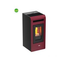 Magma - Stufa a pellet ad aria canalizzata doppia modello mayon 13 kw bordeaux canalizzata - a+