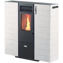 Canadian Stove - stufa a pellet slim canalizzata 'slim 8c' bianco 7,48 kw