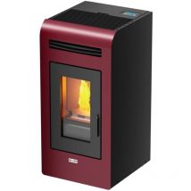 Canadian Stove - stufa a pellet canalizzata 'vancouver 14c' bordeaux 12,5 kw