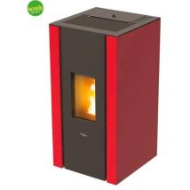 Stufa A Pellet 'elane 9' Colore Rosso