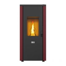 Canadian Stove - stufa a pellet ermetica 'design evo' bordeaux 8,3 kw