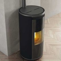 Edilkamin - Stufa a pellet Evia2 - 8KW - Nero