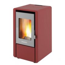 Foco - Stufa a Pellet Bordeau x - Modello Petit - Ad Alta Efficienza - Classe Energetica a+ - Stile Moderno - Dimensione Compatta