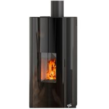 GODIN – 490328 – Stufa a pellet Estray 6 kW – Nero – 94,3% efficienza, 19 kg serbatoio, 116 kg peso