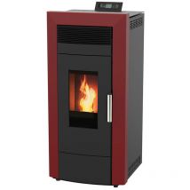 Sannover - Stufe a pellet idraulica Commo 21 kW Bordeaux