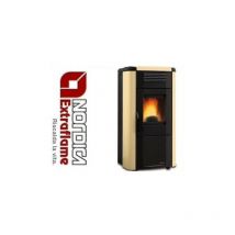 Nordica - stufa a pellet extraflame viviana evo plus 10KW canalizzata pergamena