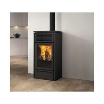 Edilkamin - Stufa a pellet Slide2 5kW Up Colore Top: Nero opaco