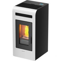 Canadian Stove - stufa a pellet canalizzata 'vancouver 14c' bianco 12,5 kw
