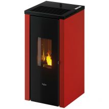Pegaso - stufa a pellet 'vera 7' colore rosso