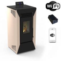 San Marco - Stufa a pellet wifi Courmayeur 8,74 kw - Avorio