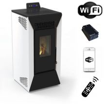 Stufa A Pellet Wifi Courmayeur 8,74 Kw Bianco