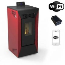 Stufa A Pellet Wifi Courmayeur 8,74 Kw - Bordeaux