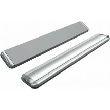 Moel - Stufa Elettrica ad Infrarossi 126x20,1x5,8 cm da Soffitto 1500W in Alluminio Dimmerabile Hot-Top Silver
