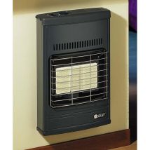 Stufa infrarossi a gas gpl 4200w grigia - misure cm.42,5x15x64h. peso kg.6,5 - eco40gpl
