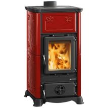 La Nordica - Nordica Stufa A Legna Emiliana Potenza Termica Nominale 6,5 Kw 186 M3 Riscaldabili Colore Bordeaux