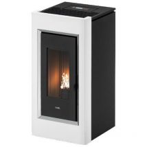 Cadel Prince 11 stufa Libera installazione Pellet Nero, Bianco