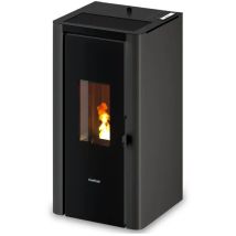 Stufa A Pellet Ermetica Freepoint "indigo 7 T2" Antracite 7 Kw