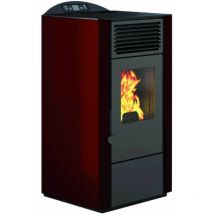Punto Fuoco - Stufa a Pellet Lory 10 8,8Kw Rosso
