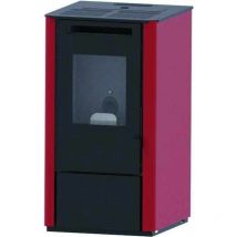 Eva Stampaggi - Stufa Punto Fuoco Pellet Vania 9,5Kw Rosso
