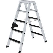 Stufen-Stehleiter beidseitig begehbar mit clip-step 2 x 5 Stufen - 041605 - Günzburger Steigtechnik