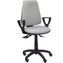 Elche s hellgrauer Stuhl mit festen Armlehnen