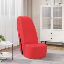 Stuhl In Stöckelschuh-form Rot Kunstleder
