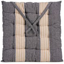 Sitzkissen mit Bändern nomo, 40 x 40 cm