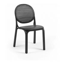 Stuhl ' Nardi Dalia' Gartenmöbel, für Bar und Restaurant aus Polypropylen-Glasfaser -Packung mit 6 Stück / Anthrazitgrau