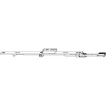 Maco - Mm Stulpverlängerung Stulpflügelgetriebe Beschlagsnut L=235 Mm Silber