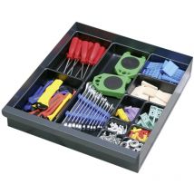 Einzelschublade Serie 3000, 100 mm hoch, ral 7016 - Stumpf