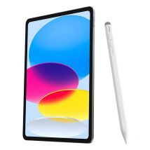 Stylet pour iPad avec pointe active remplaçable Smooth Writing 2 avec câble USB-C blanc
