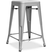 Barhocker - Industriedesign - Stahl matt - 60cm - Neuauflage - Stylix