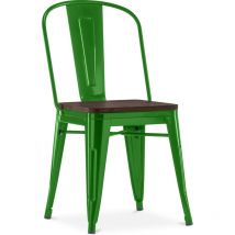 Dining Chair - Industrial Design - Wood and Steel - Stylix