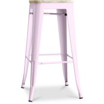 Industrial Design Bar Stool - Steel & Wood - 76cm - Stylix