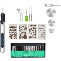 Sjqka - Stylo de gravure conçu pour les bricoleurs, stylo de gravure professionnel, stylo de gravure électrique pour tous les matériaux, outil