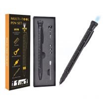 Stylo Multifonction 11 en 1, Idee Cadeau Homme Original, Gadget Insolite Utile Stylo Cadeau Personnalisé de Papa pour Fetes des Peres/Noel