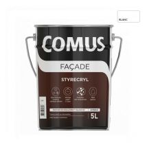 Styrecryl - 5L Blanc - Peinture ravalement façade classe D2 conditions climatiques difficiles