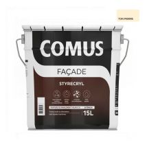 Styrecryl - 15L Ton pierre - Peinture ravalement façade classe D2 conditions climatiques difficiles