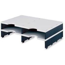 Dokumentenablage Doc Duo Aufbaueinheit 48,5 X 14 X 33,1 Cm (b X H X T) Polyl Grau/schwarz