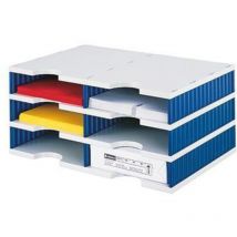 Dokumentenablage doc duo Grundeinheit 48,5 x 22,3 x 33,1 cm (b x h x t) Polyl grau/blau