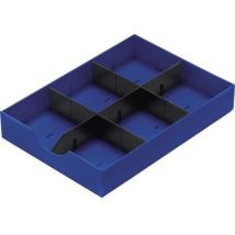Schublade Doc 23 X 5,3 X 32 Cm (b X H X T) Geschlossen Inkl. 1 Längststeg 2 Querstege Polyl Blau