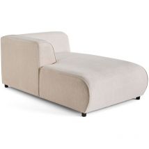 Suaro - module d'assise méridienne gauche en tissu texturé - beige