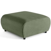 Lisa Design - Suaro - pouf en tissu texturé - vert