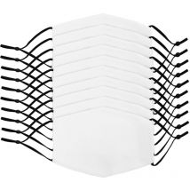 Monster Shop - Sublimation Blank Face Masks Reusable / 10 Pack Of Large