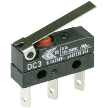 ZF - DC3C-L1LC Mikroschalter DC3C-L1LC 250 v/ac 0.1 a 1 x Ein/(Ein) IP67 tastend 1 St.