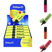 Pelikan - Subrayadores 490 Highlighter Pack 10 Piezas con Clip Cap | Naranja Fluo