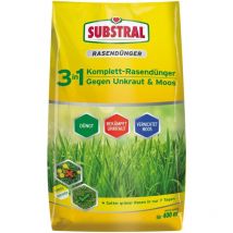 Substral 3in1 Komplett-Rasendünger gegen Unkraut & Moos 14kg für 400m²